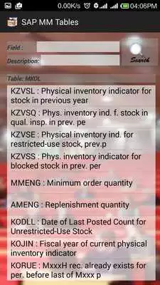 Play SAP MM Tables with Fields