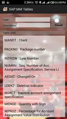 Play SAP MM Tables with Fields