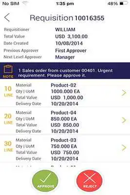 Play SAP Mobile PO  PR Approvals