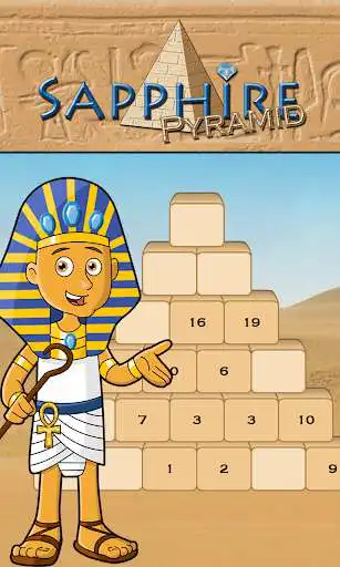 Play Sapphire Pyramid: Numbers Game  and enjoy Sapphire Pyramid: Numbers Game with UptoPlay