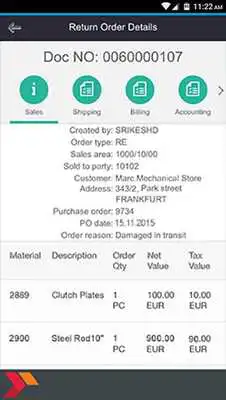 Play SAP Sales Return Analysis App