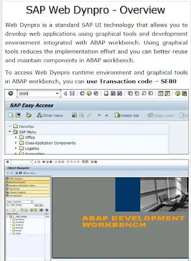 Play SAP Webdynpro Tutorials as an online game SAP Webdynpro Tutorials with UptoPlay