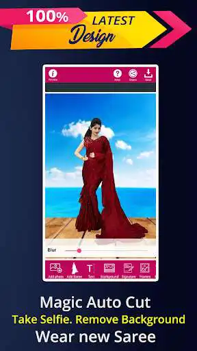 Play Saree Photo Editor - Saree Pehne Wala Apps  and enjoy Saree Photo Editor - Saree Pehne Wala Apps with UptoPlay