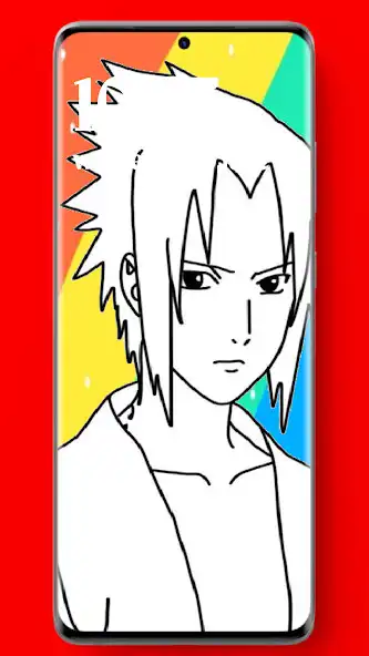 Play Sasuke Uchiha Coloring as an online game Sasuke Uchiha Coloring with UptoPlay