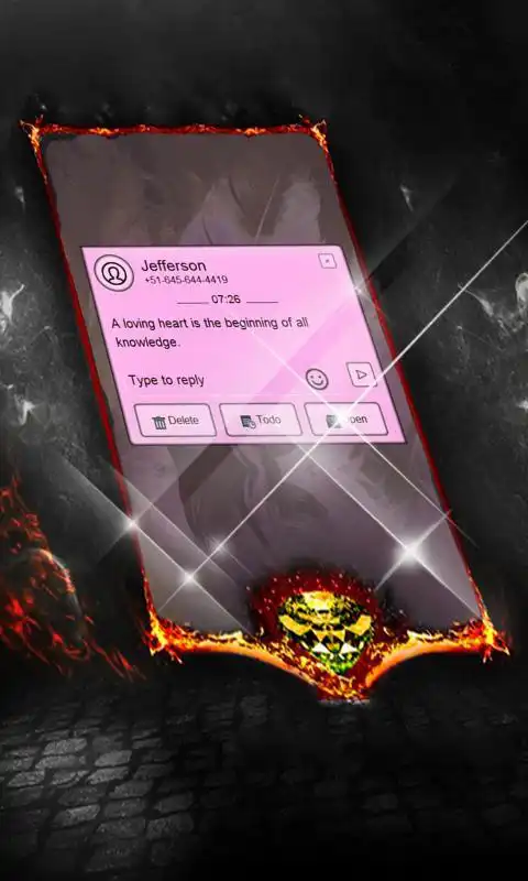 Play Satellite Answer SMS Layout