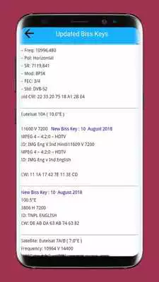 Play Satellite Frequency Biss key  PowerVU