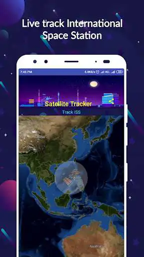 Play Satellite & ISS Tracker as an online game Satellite & ISS Tracker with UptoPlay