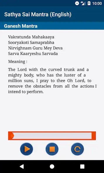 Play Sathya Sai Mantra (English) as an online game Sathya Sai Mantra (English) with UptoPlay