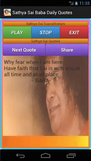 Play Sathya Sai Quote & Suprabhatam  and enjoy Sathya Sai Quote & Suprabhatam with UptoPlay