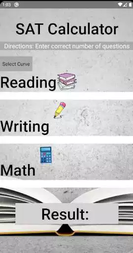 Play APK SAT Score Calculator  and enjoy SAT Score Calculator with UptoPlay com.TMAProjects.SatScores