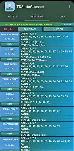 Play SattaMatka Result and Guesser as an online game SattaMatka Result and Guesser with UptoPlay