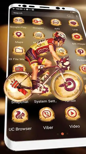 Play Saturn Biker Theme Launcher as an online game Saturn Biker Theme Launcher with UptoPlay