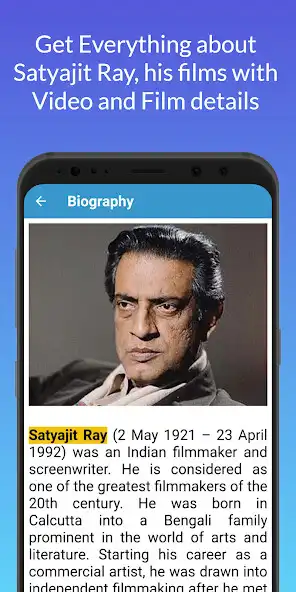 Play Satyajit Ray Filmography as an online game Satyajit Ray Filmography with UptoPlay