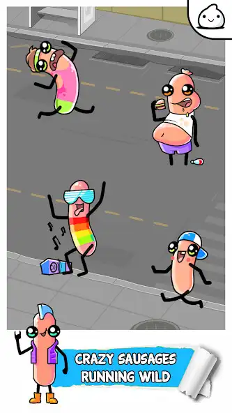 Play Sausage Evolution - Run and Idle Clicker Game as an online game Sausage Evolution - Run and Idle Clicker Game with UptoPlay