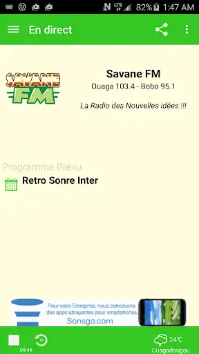 Play Savane FM Ouaga (Officielle)  and enjoy Savane FM Ouaga (Officielle) with UptoPlay