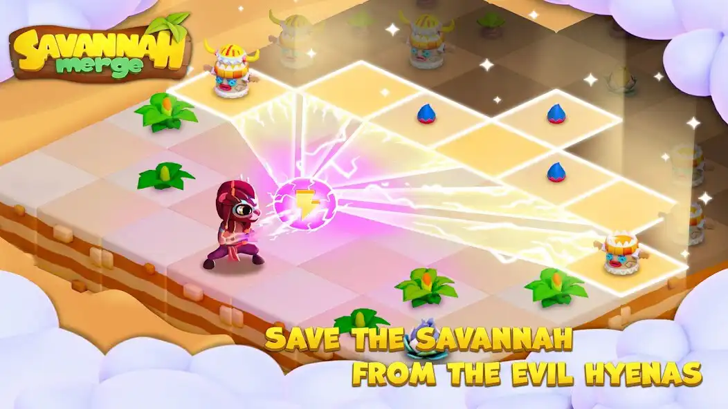 Play Savannah Merge! Safari animals as an online game Savannah Merge! Safari animals with UptoPlay