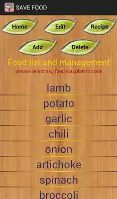 Play save food