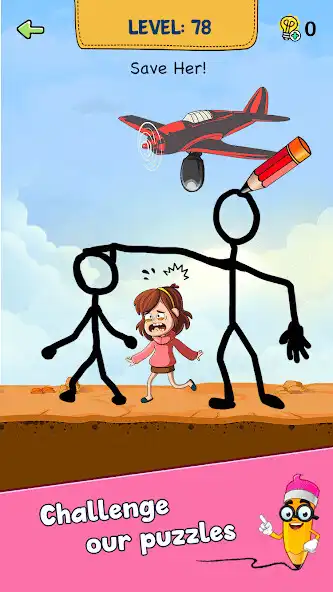 Play Save Story : Hero Draw as an online game Save Story : Hero Draw with UptoPlay