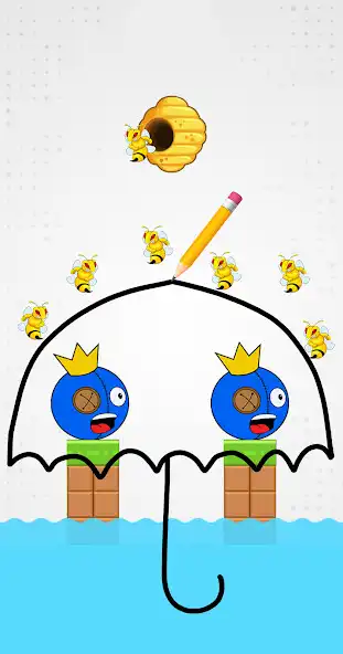 Play Save The Blue Monster Rainbow as an online game Save The Blue Monster Rainbow with UptoPlay