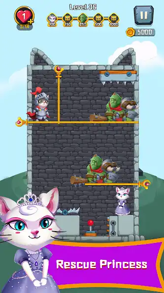 Play Save The Cat-Pull The Pin as an online game Save The Cat-Pull The Pin with UptoPlay