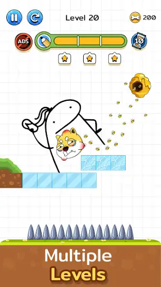 Play Save the Dog: Draw Line DOP as an online game Save the Dog: Draw Line DOP with UptoPlay