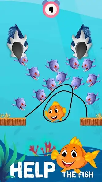 Play Save The Fish - Draw Line  and enjoy Save The Fish - Draw Line with UptoPlay
