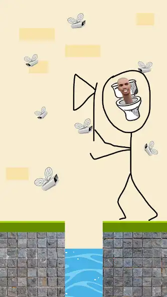 Play Save the Toilet - Draw to Save as an online game Save the Toilet - Draw to Save with UptoPlay
