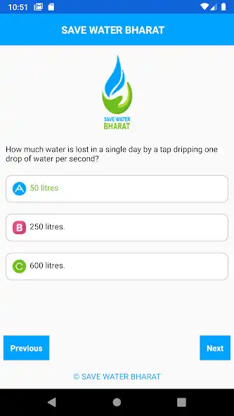 Play SAVE WATER BHARAT as an online game SAVE WATER BHARAT with UptoPlay