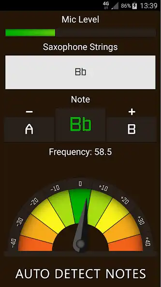Play Saxophone Tuner as an online game Saxophone Tuner with UptoPlay