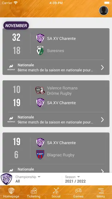 Play SA XV Charente Rugby as an online game SA XV Charente Rugby with UptoPlay