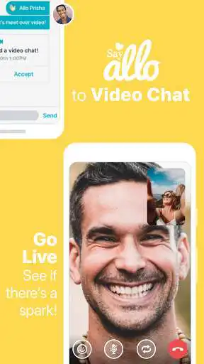 Play Say Allo: Dating  Video Chat as an online game Say Allo: Dating  Video Chat with UptoPlay