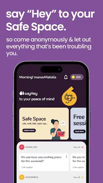 Play sayHey- Share. Heal. Grow. as an online game sayHey- Share. Heal. Grow. with UptoPlay