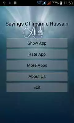 Play Sayings of Imam Hussain Play Sayings of Imam Hussain