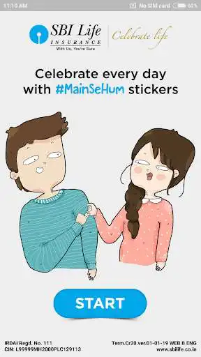 Play APK SBI Life - Main Se Hum  and enjoy SBI Life - Main Se Hum with UptoPlay com.sbilife.mainsehumstickers