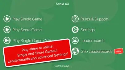 Play Scala 40 - Online or Alone as an online game online Scala 40 - Online or Alone with UptoPlay Play Scala 40 - Online or Alone as an online game Scala 40 - Online or Alone with UptoPlay