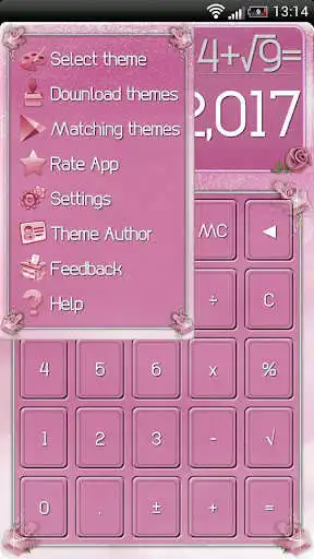 Play SCalc Pink Roses Theme as an online game SCalc Pink Roses Theme with UptoPlay