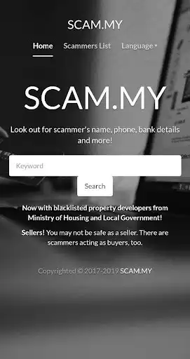 Play SCAM.MY - Check Scammers in Malaysia (Official) as an online game SCAM.MY - Check Scammers in Malaysia (Official) with UptoPlay