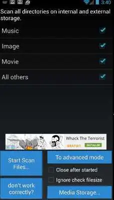 Play Scan Files Directories