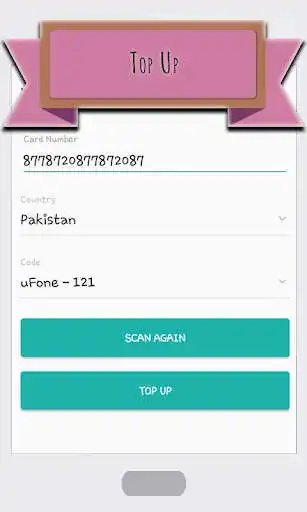 Play Scan  TopUp