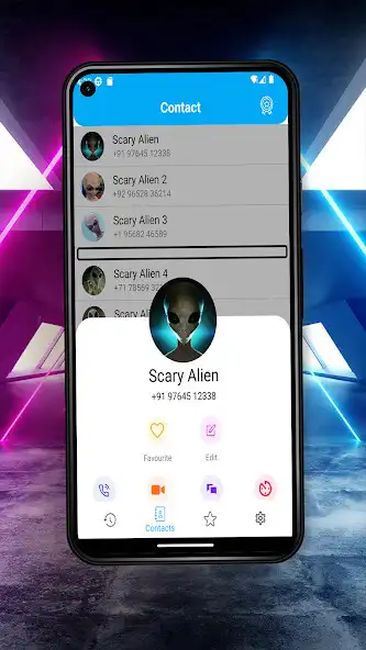Play Scary Alien Fake Video Call as an online game Scary Alien Fake Video Call with UptoPlay
