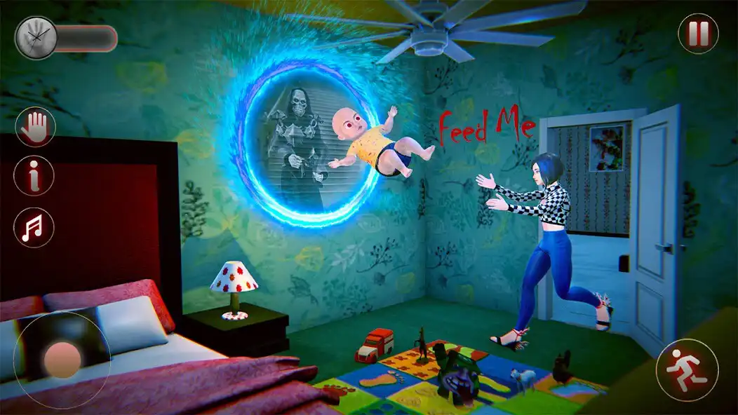 Play Scary Baby Haunted House Games as an online game Scary Baby Haunted House Games with UptoPlay