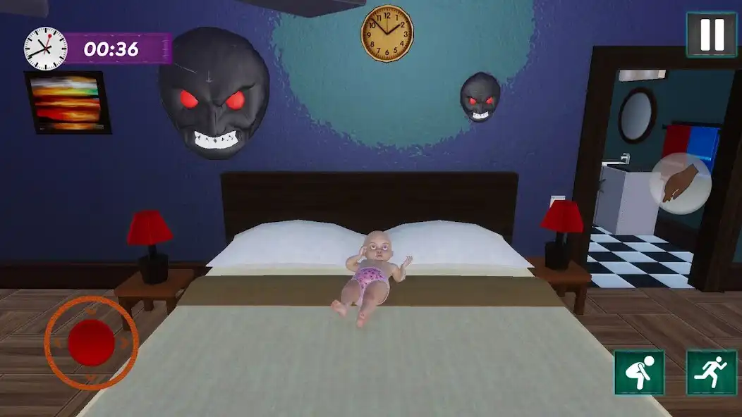 Play Scary Baby Horror Granny House as an online game Scary Baby Horror Granny House with UptoPlay