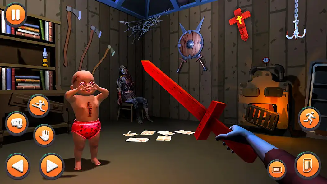 Play Scary Baby Horror Haunted Game as an online game Scary Baby Horror Haunted Game with UptoPlay