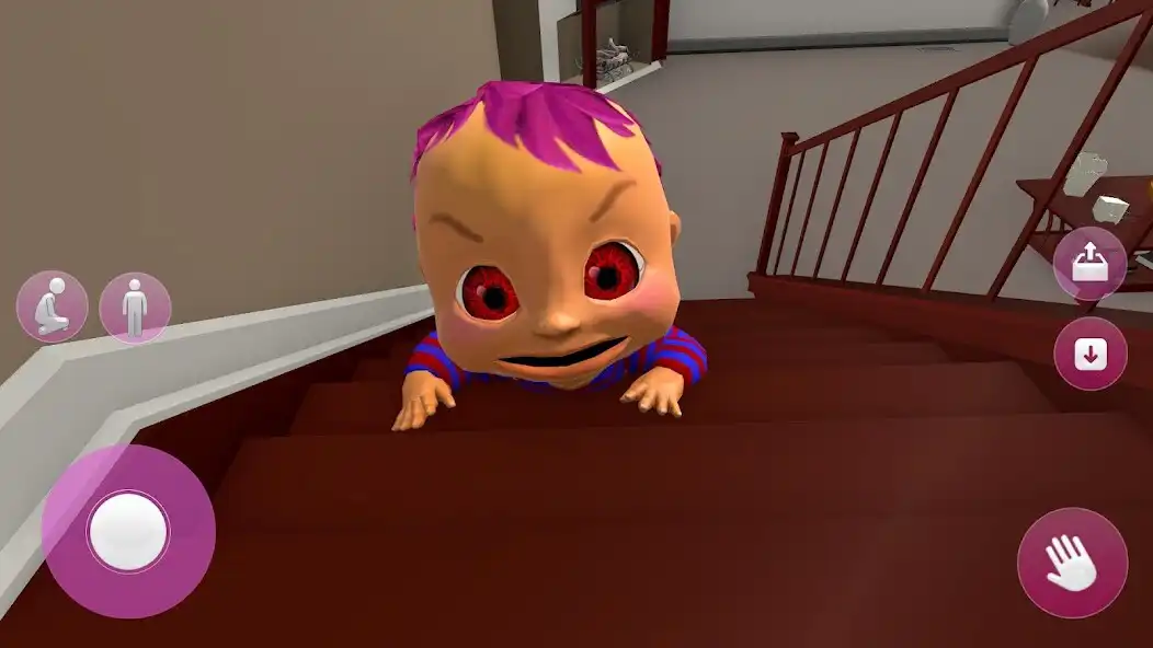 Play Scary Baby In Pink Horror Game as an online game Scary Baby In Pink Horror Game with UptoPlay