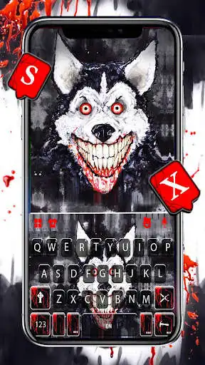 Play Scary Blood Dog Keyboard Theme  and enjoy Scary Blood Dog Keyboard Theme with UptoPlay