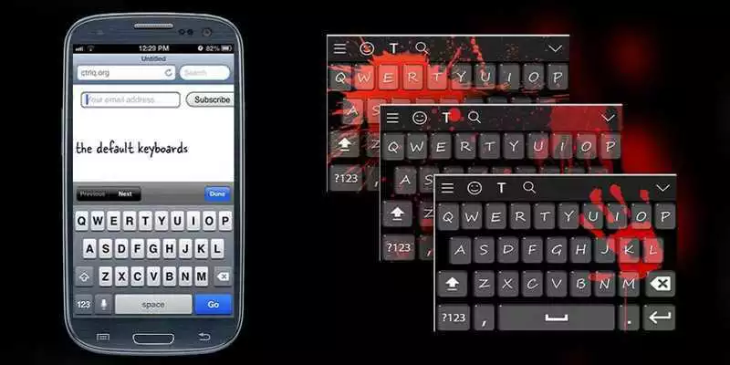 Play Scary Blood Keyboard Theme