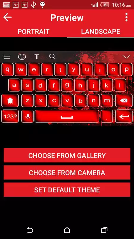Play Scary Blood Keyboard Theme