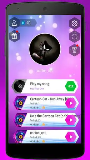 Play Scary Cartoon Cat Magic Tiles Hop Games  and enjoy Scary Cartoon Cat Magic Tiles Hop Games with UptoPlay