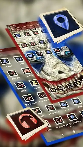 Play Scary Clown Launcher Theme as an online game Scary Clown Launcher Theme with UptoPlay