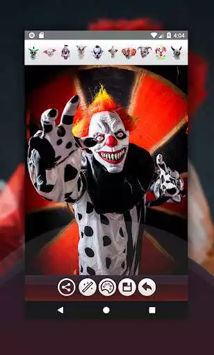 Play Scary Clown Mask Photo Editor